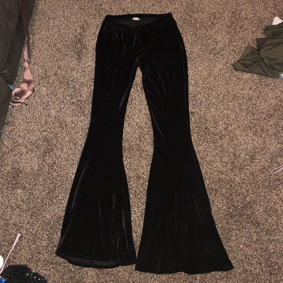 Pants - Velvet Bell Bottoms